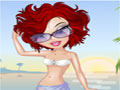 Jogo Beach Star, Ajude a garotinha a escolher a sua roupa de praia onde ela vai ficar gatona para paquerar e arrasar no seu passeio.