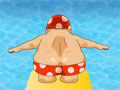 Jogo Diving Champion, Salte do trampolim e acerte no alvo que passa sobre a piscina, seu objetivo é atingir os pontos corretos para conseguir ir para o próximo nível deste game divertido.