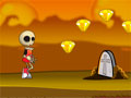 Jogging In Hell - Ajude o esqueleto cumprir sua missÃ£o. Procure ser Ã¡gil neste game, desvie dos obstÃ¡culos que estÃ£o pelo caminho salte e abaixe-se, recolhendo o mÃ¡ximo de diamantes que conseguir em cada fase.