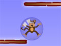 Neste game você tem que ajudar o macaco que está preso em uma bolha. Desça o mais rápido possível pela floresta tomando cuidado com as estacas para não estourar a bolha. Recolha as frutas que existe pelo caminho e a cada fase novos obstáculos irão aparecer para serem superados e assim prosseguir a cada nível.
