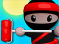 Ninja Painter - Ajude o ninja a pintar as paredes. Mas para isso terá que mudar o tom do pintor, cada área tem sua tonalidade certa, para abrir, que assim leva para o próximo nível.