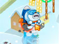 Polar Bob - Ajude o urso polar a salvar a princesa. Salte e voe pelo céu para ir bem longe, acabe com inimigos pinguins assim você pegará impulso.