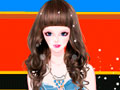Time Travel Princess - Ajude a bela princesa entrar na moda. Escolha o tipo de corte, cor do batom, colar, roupa e o sapato que mais combine com a personalidade dela, deixando com um visual de arrasar.